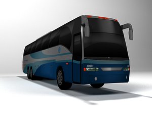 bus travel 3D model