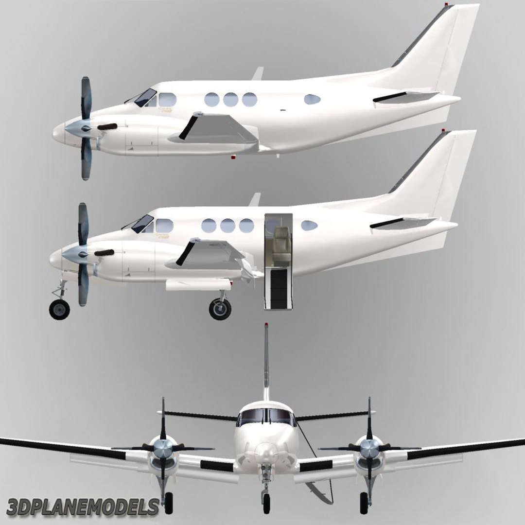 Beechcraft C90 King Air 3d Max