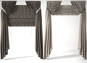 positions curtains window 3d 3ds