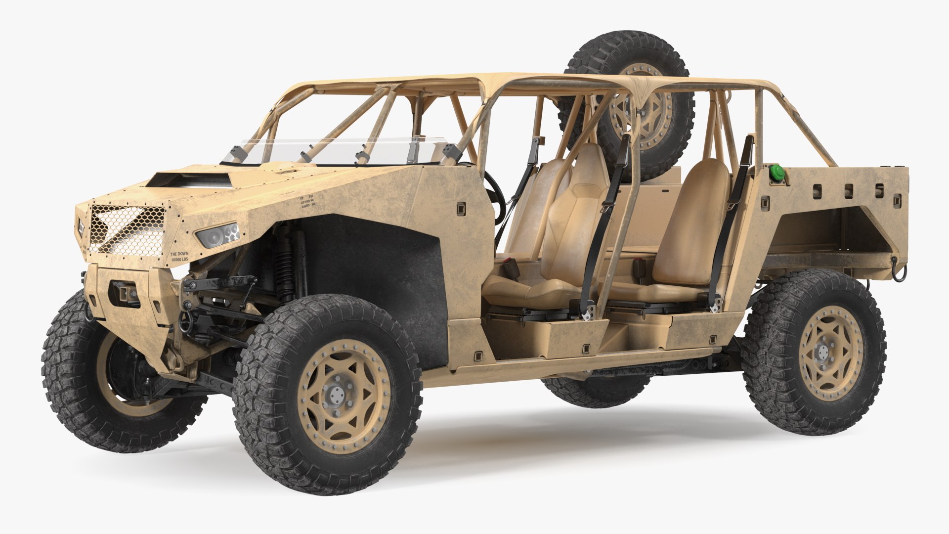 Polaris DAGOR A1 Dirt Rigged 3D model preview