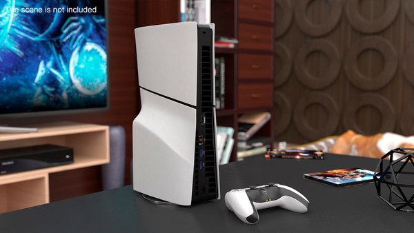 modelo 3d Sony PlayStation 5 PS5 Slim Blanco - TurboSquid 2203241