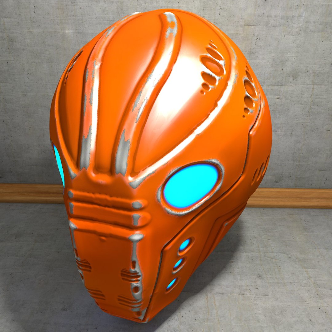 C4d Cyborg Helm Helmet