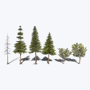 3D Stylized Trees