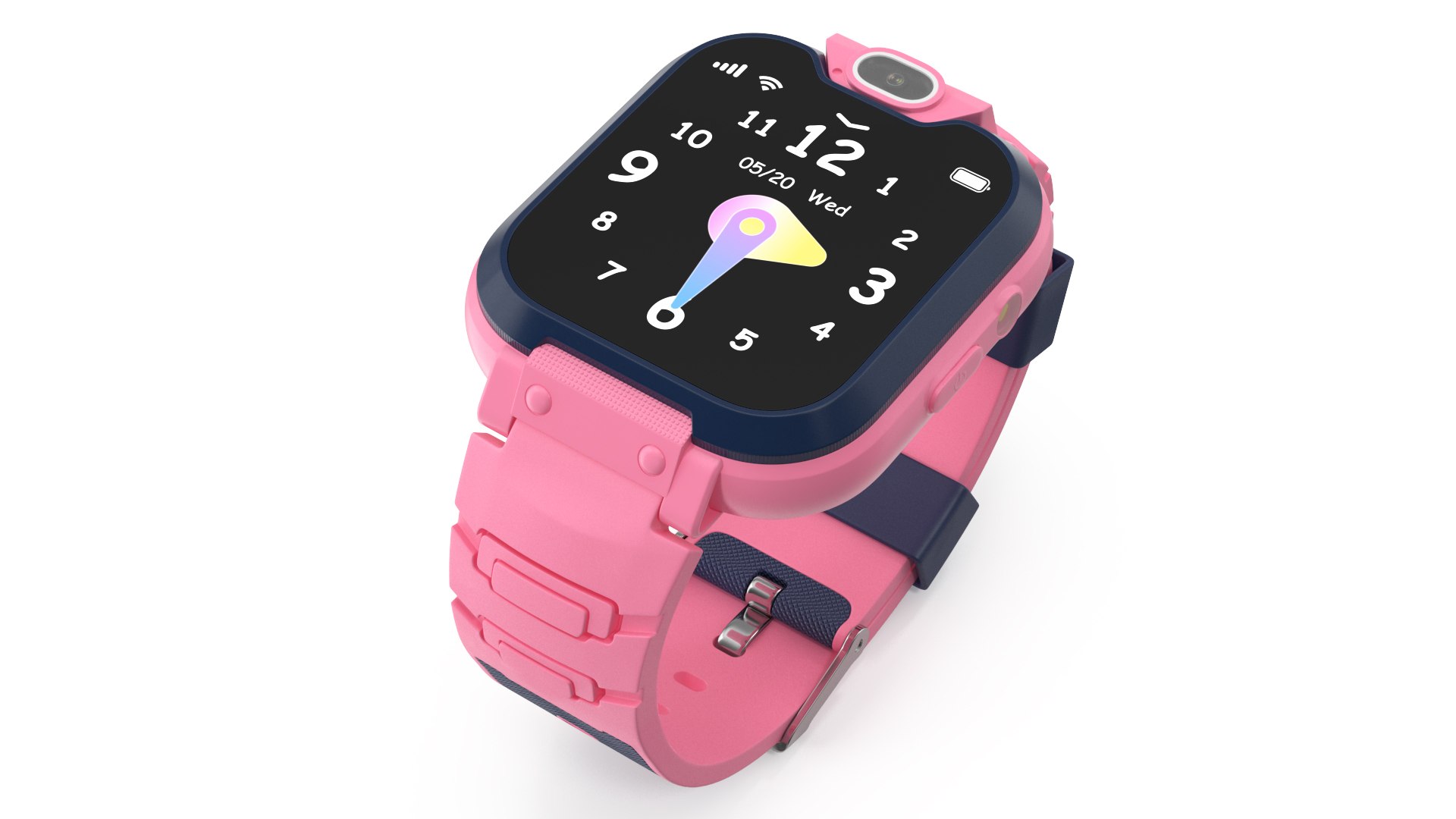 Kids Smart Activity Watch Pink 3D model preview