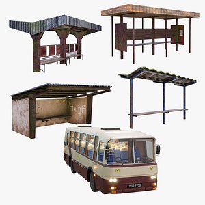 Ultimate Eastern European Public Transport Bundle - Autosan H9 Bus & 4 Abandoned Stops