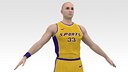 Basketball Player Yellow Player 01