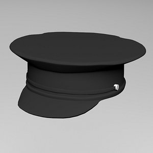 police hat uniform 3D model
