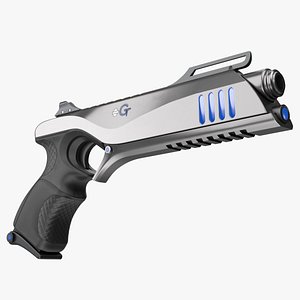 Futuristic Sci Fi Pistol