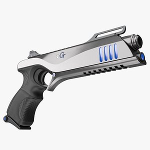 Futuristic Sci Fi Pistol