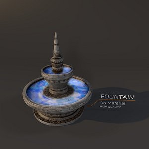 Fountain 4K 3D model