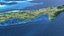 Carte de Cuba - Relief réaliste par satellite (21K) - Altitude