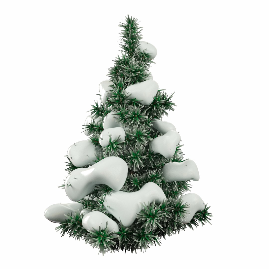 snow fir tree 3d max