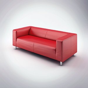 3d leather sofa