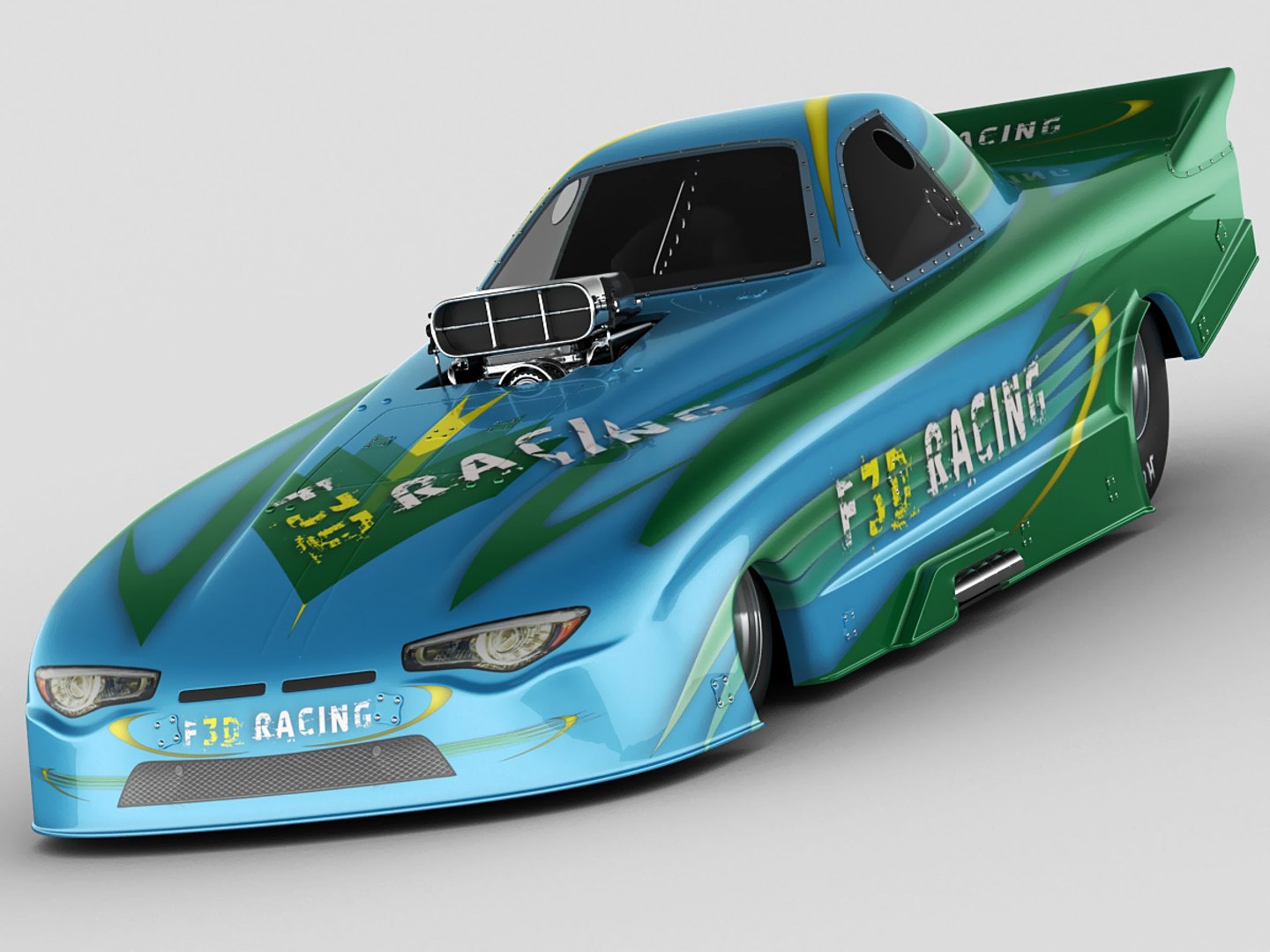 Custom Dragster Nhra Funny 3d Max