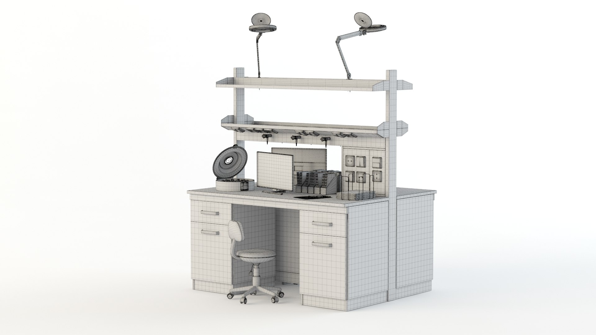 Laboratory Table Model - TurboSquid 1492006