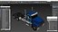 3D 2025 Straight Truck Blue