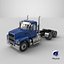 3D 2025 Straight Truck Blue