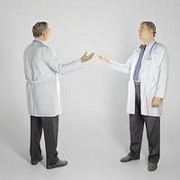 Male doctor looking up 284