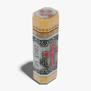 3D OB 00 29 vampire hunter small rectangle vial