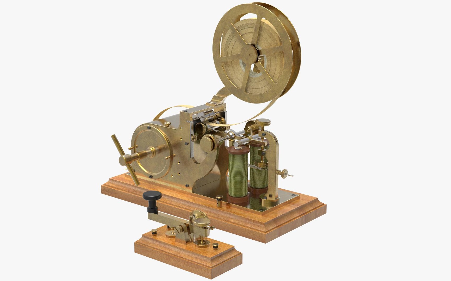 3D Old Morse Telegraph Set - TurboSquid 2078143