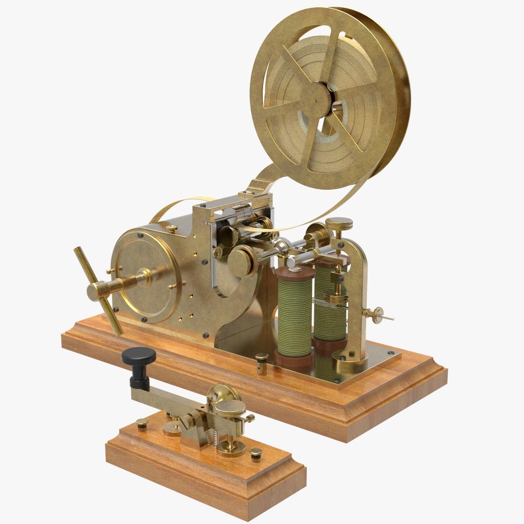 3d Old Morse Telegraph Set - Turbosquid 2078143