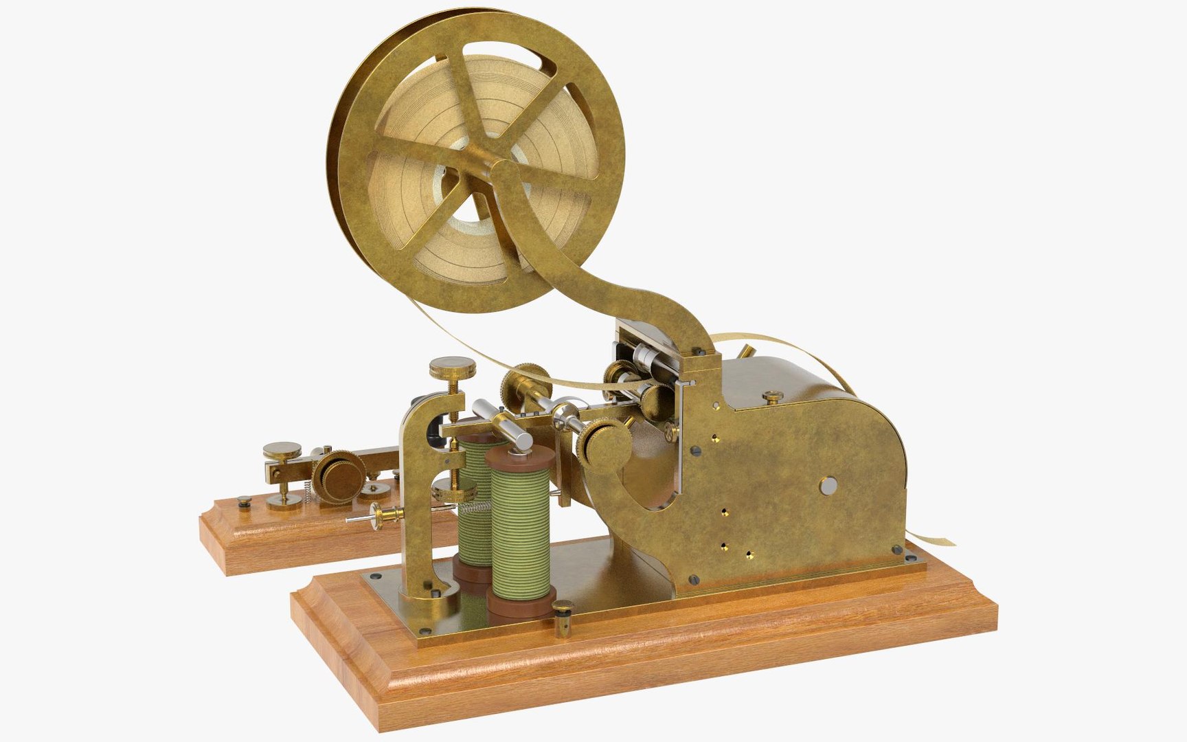 3D Old Morse Telegraph Set - TurboSquid 2078143