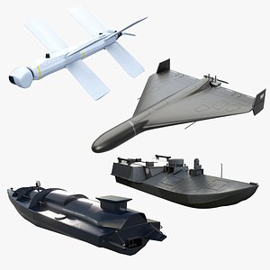 Ukraine War Naval and Aerial Drone Bundle model