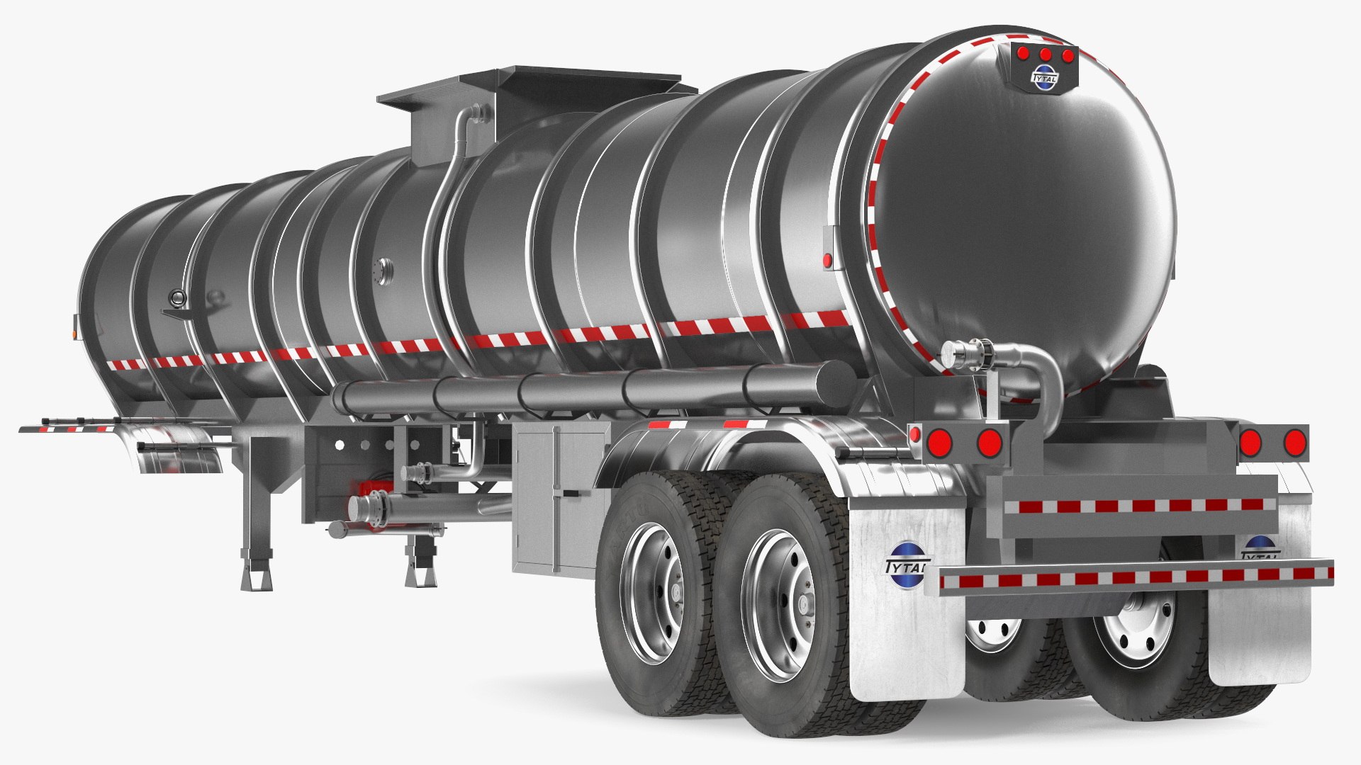 Food Grade Tank Trailer 3D model preview