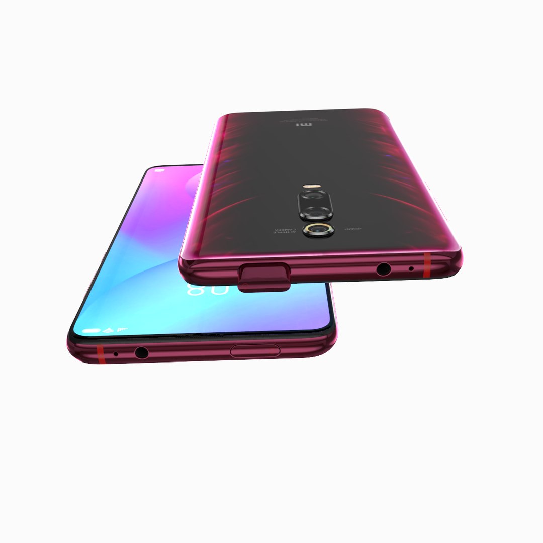 Xiaomi 9t red 3D - TurboSquid 1420805