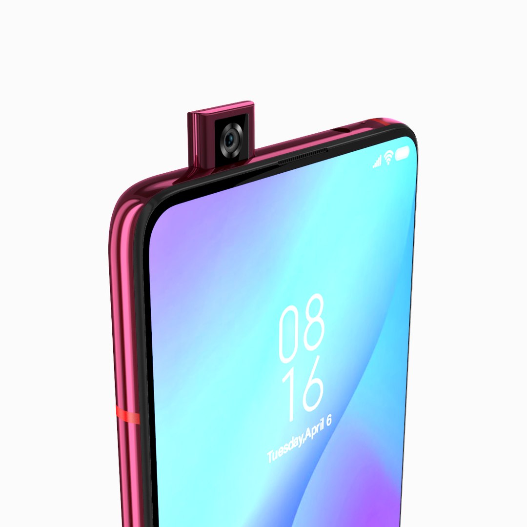 Xiaomi 9t red 3D - TurboSquid 1420805