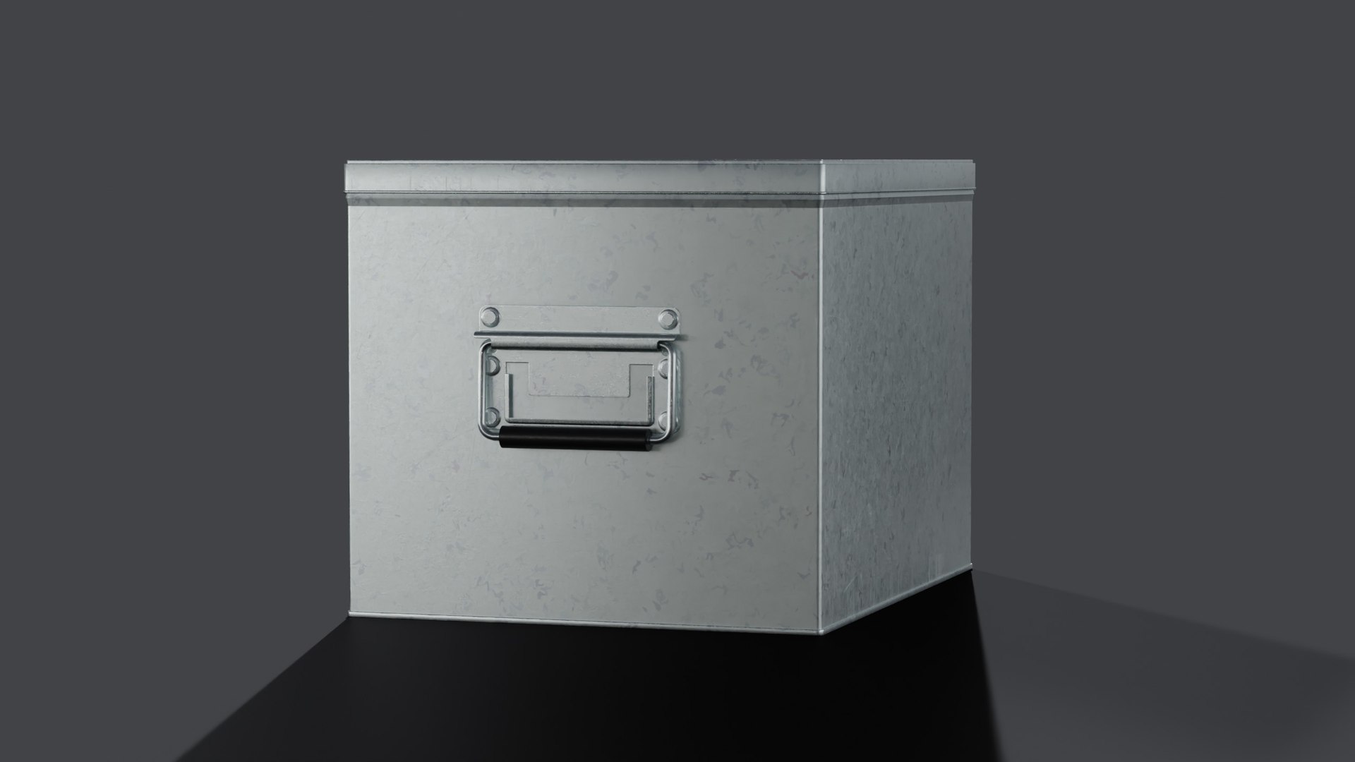 Galvanized Iron Box 001 L 3D Model - TurboSquid 2323995