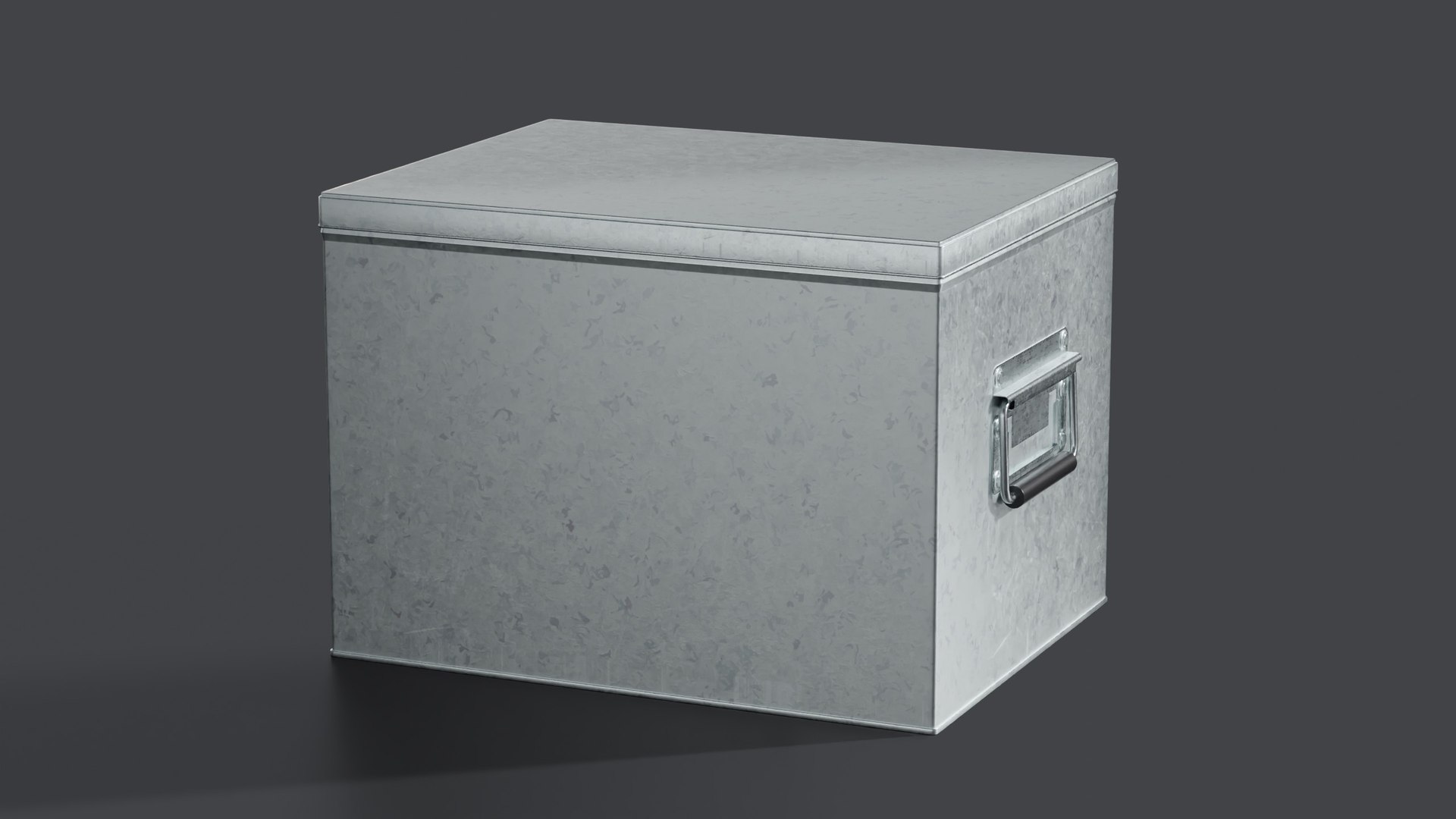 Galvanized Iron Box 001 L 3D Model - TurboSquid 2323995