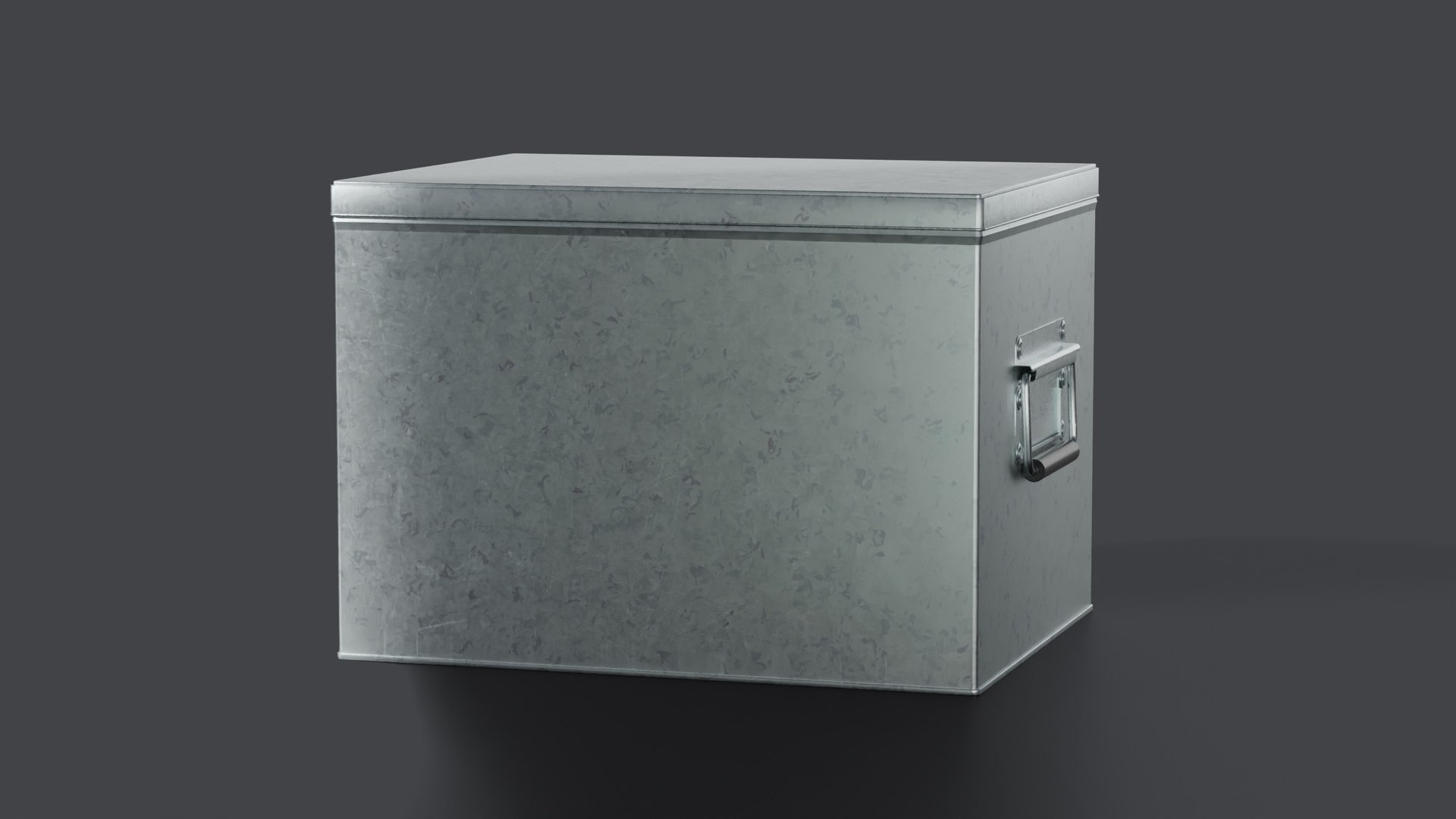 Galvanized Iron Box 001 L 3D Model - TurboSquid 2323995