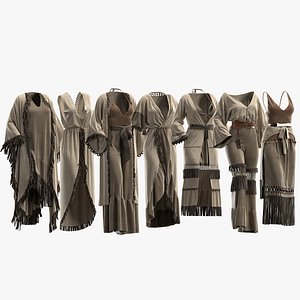 7 female Boho style clothes