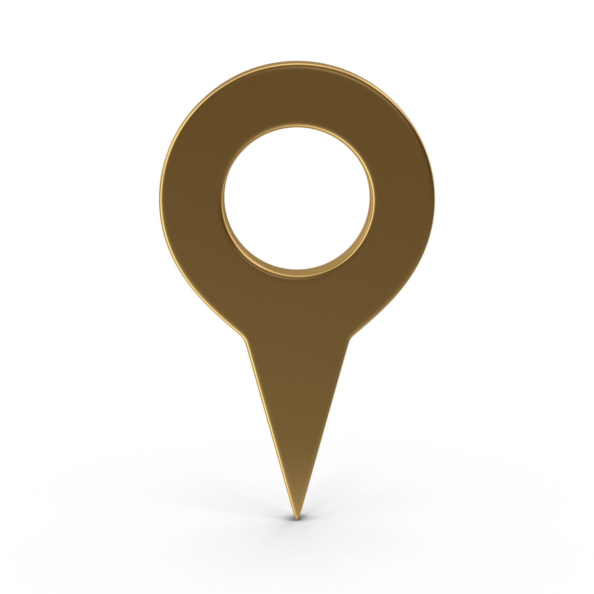 modelo 3d Símbolo de pin de mapa dorado - TurboSquid 2193344