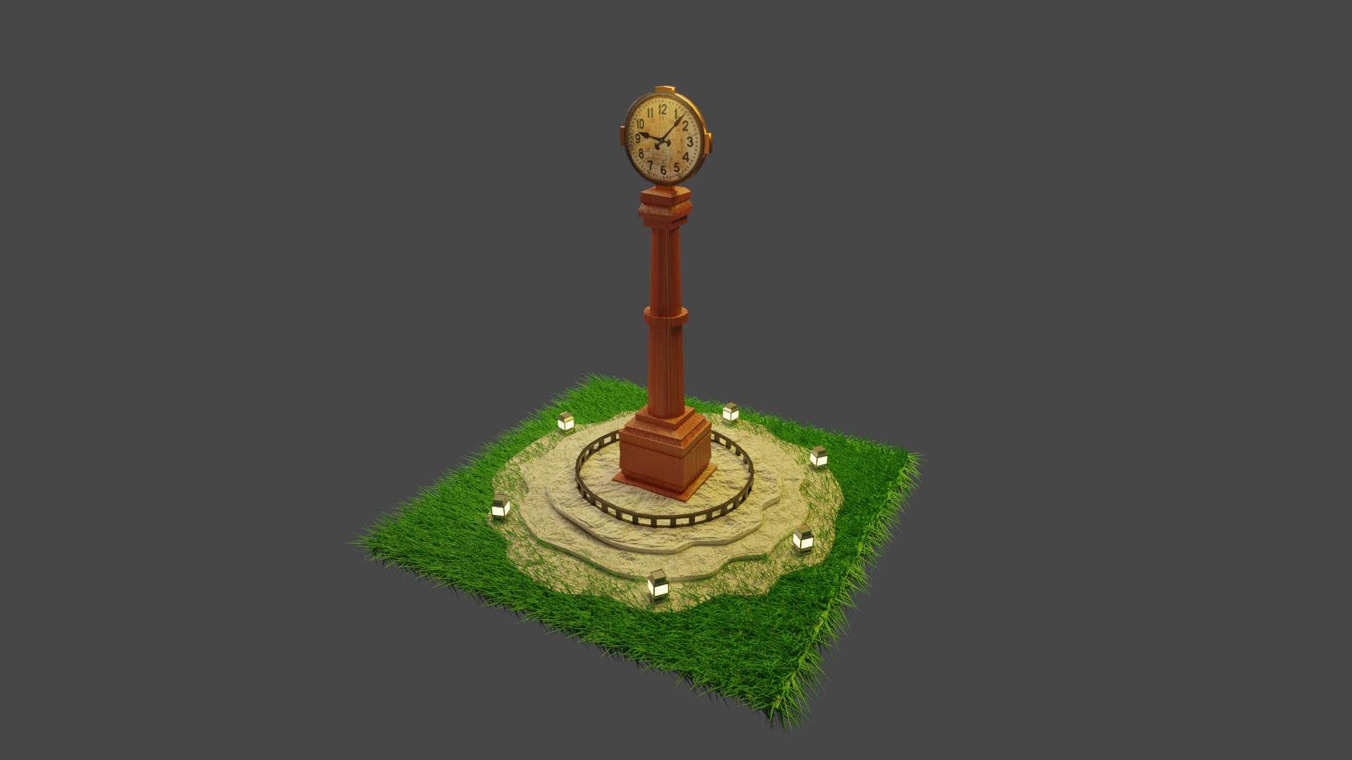 Town Clock 3D Model 3D TurboSquid 1826437