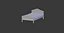 Bed 3D model. Polygonal 3D model made in Blender 3D