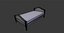 Bed 3D model. Polygonal 3D model made in Blender 3D
