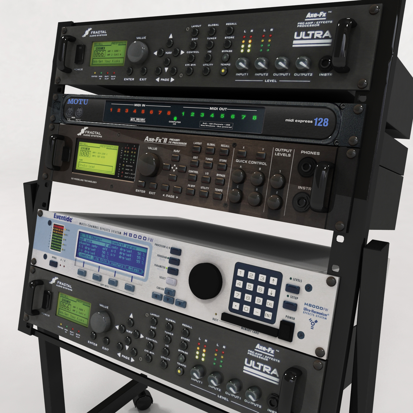 rack music studios 3d max