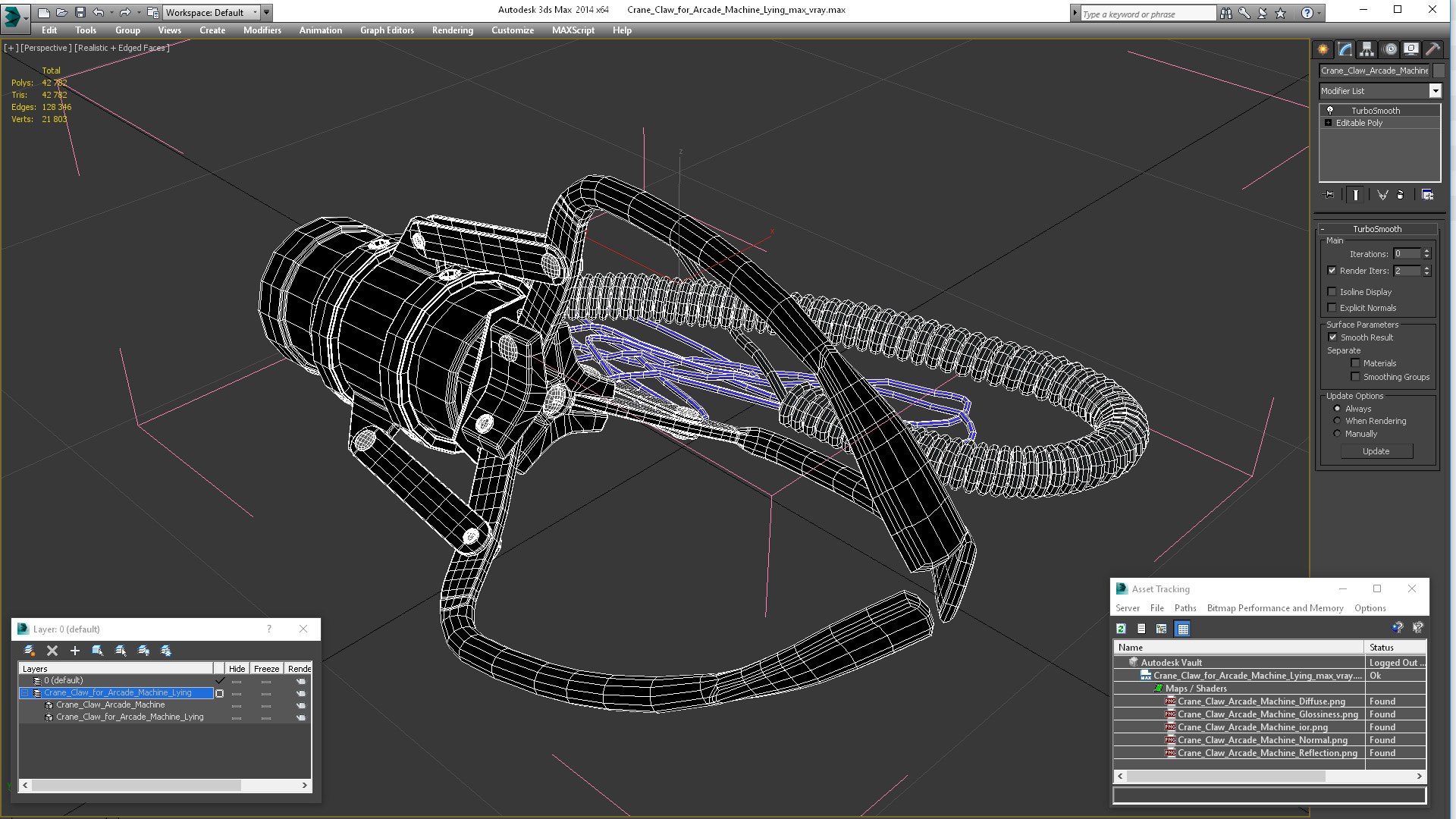 3D Crane Claw for Arcade Machine Lying https://p.turbosquid.com/ts-thumb/9o/J41cGD/OV/craneclawforarcademachinelyingvray3dmodel019/jpg/1702328507/1920x1080/fit_q87/7e26c9766a710b4fe2c6bd472a2b3bd6770ae381/craneclawforarcademachinelyingvray3dmodel019.jpg