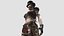Steampunk Woman 3D model