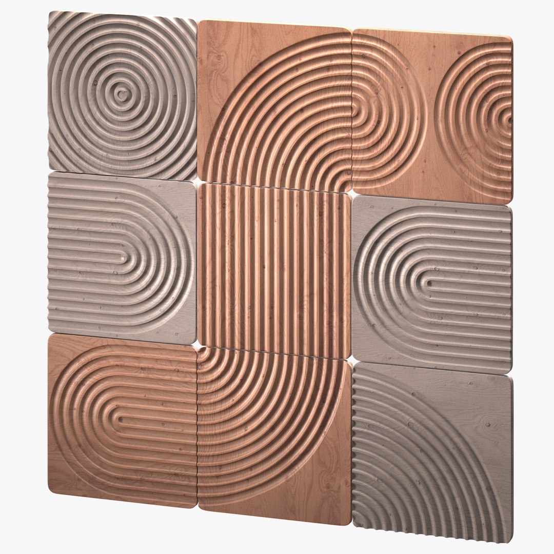 KARVD Modular Wood Carved Wall Panels 3D Model - TurboSquid 2026456