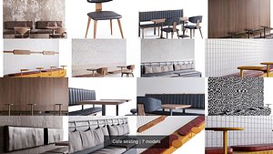3D Cafe seatings