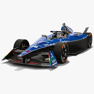 3D Maserati Formula E 2023 Season Gen3 Race Car model