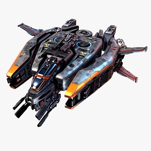 fighter space spacecraft 3D model