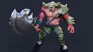 Orc Warrior Low-poly 3D model 3D model