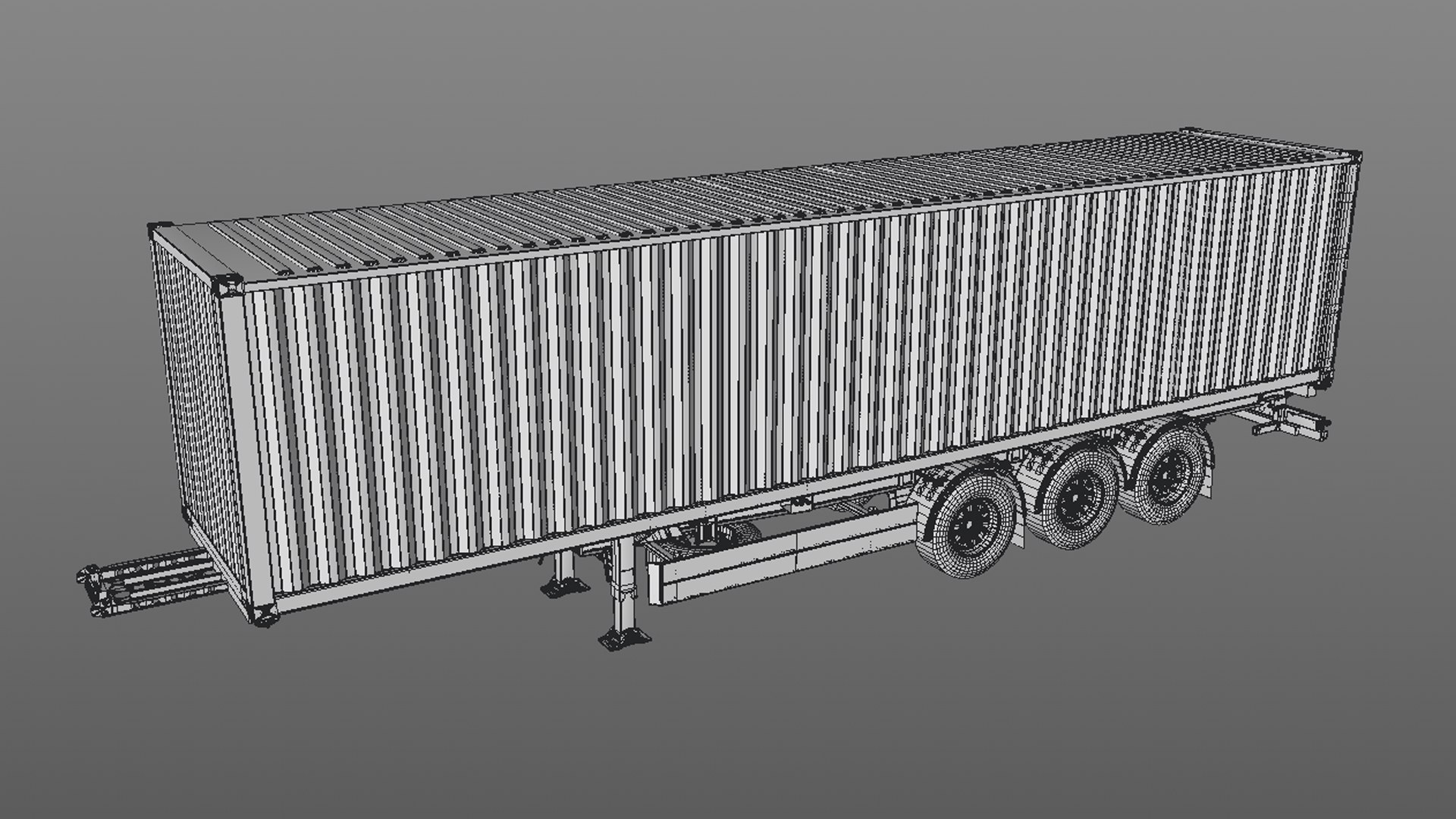 Container Trailer 3D - TurboSquid 2388354