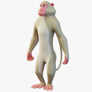 Cartoon Monkey Character 3D