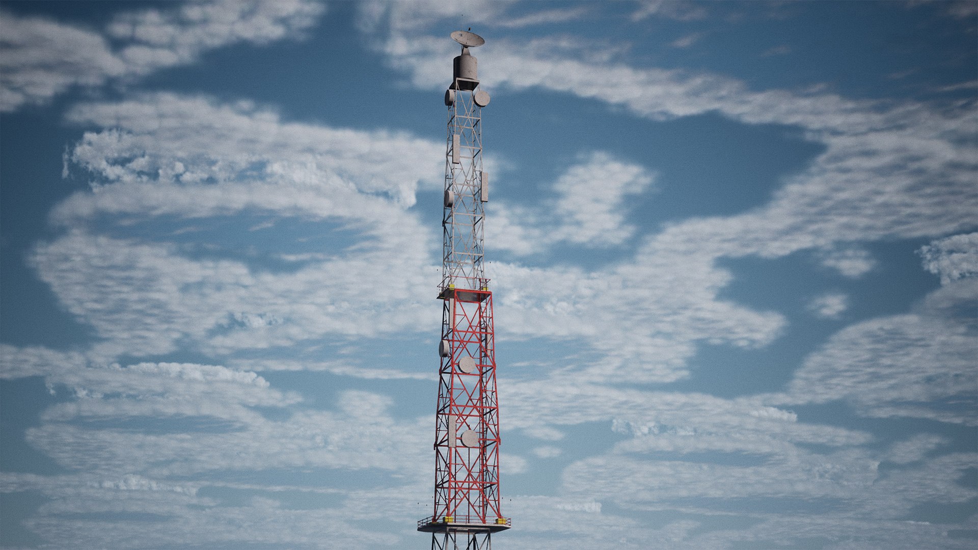 3D Modular Radio Tower 26 Assets - TurboSquid 2109576