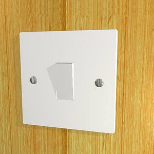 3d electric light switch model